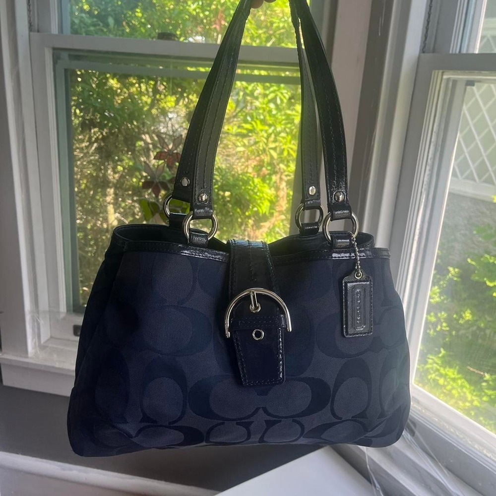 Y2K 2000s Coach Signature Cs Monogram Soho Lynn shoulder bag / handbag